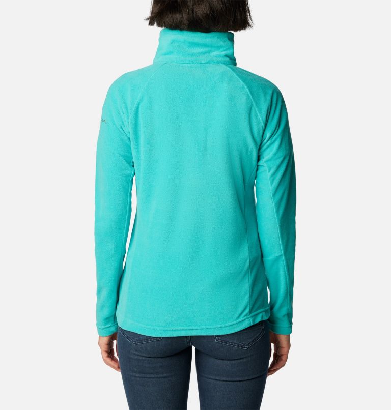 Thumbnail: Women’s Glacial IV Half Zip Fleece, Color: Bright Aqua, image 2