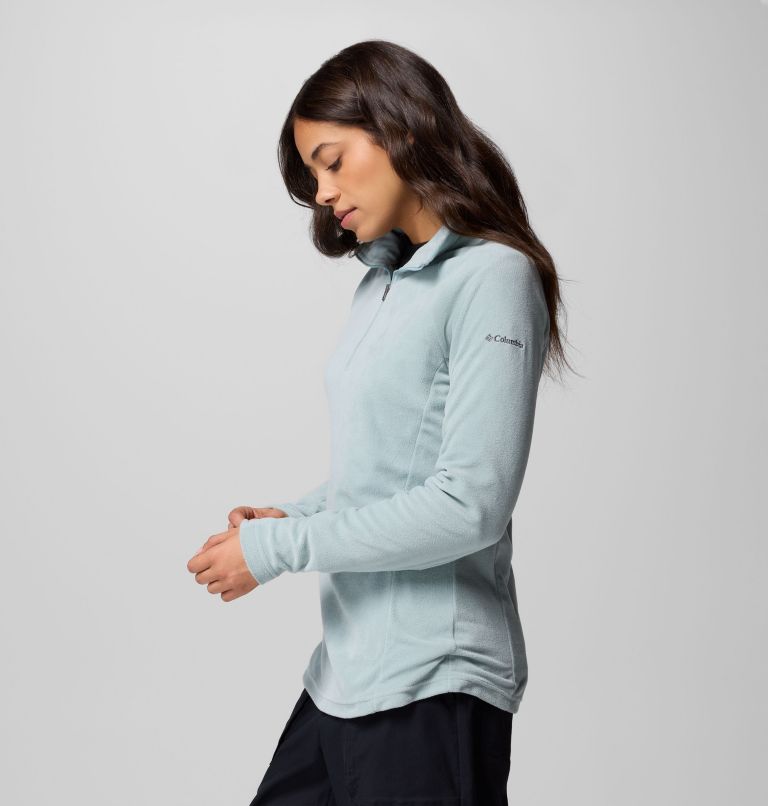 Women's Glacial IV Half Zip Fleece, Color: Crushed Blue, image 4