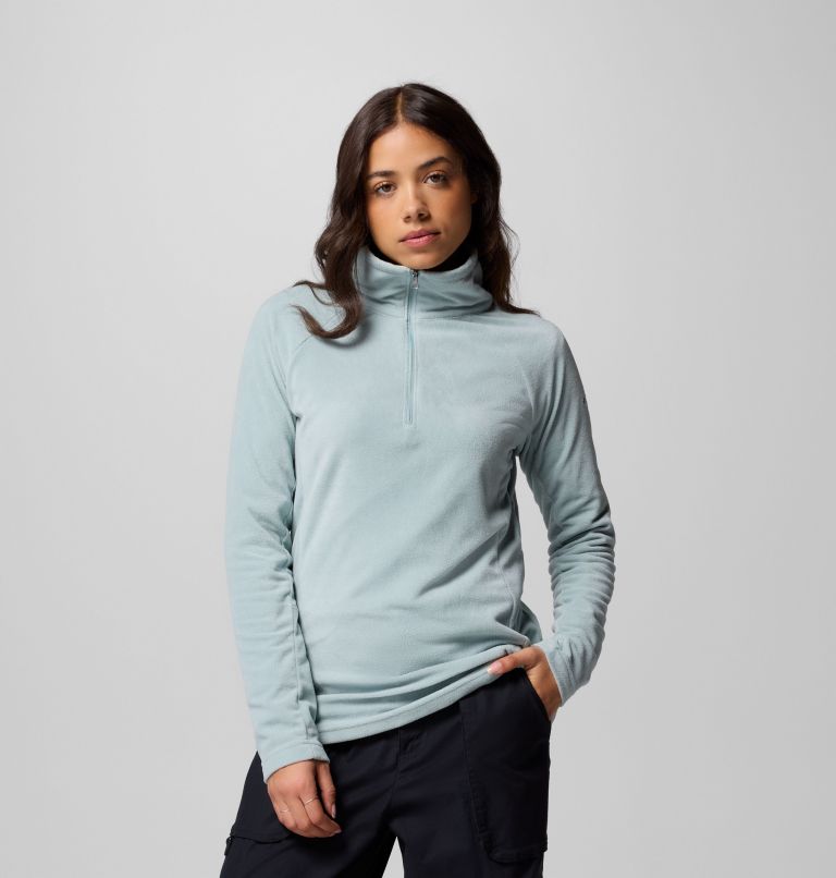 Women's Glacial IV Half Zip Fleece, Color: Crushed Blue, image 5
