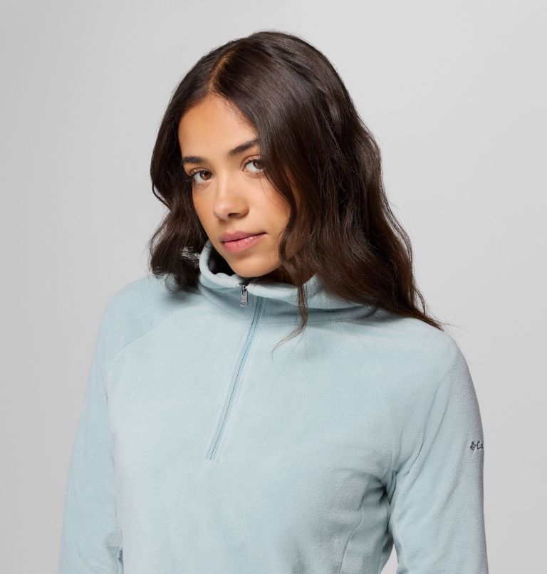Women's Glacial IV Half Zip Fleece, Color: Crushed Blue, image 6