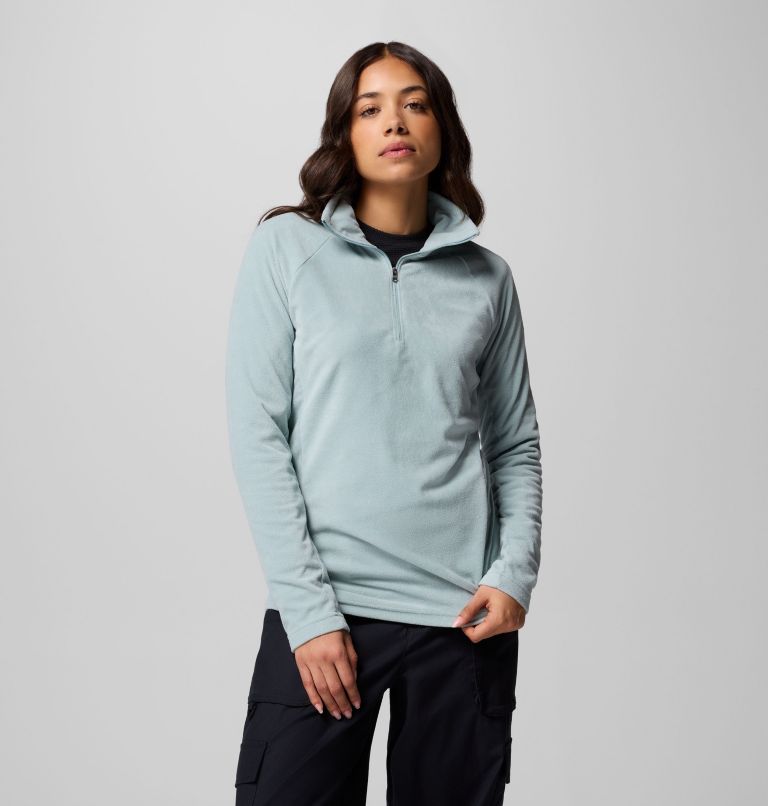 Women's Glacial IV Half Zip Fleece, Color: Crushed Blue, image 1
