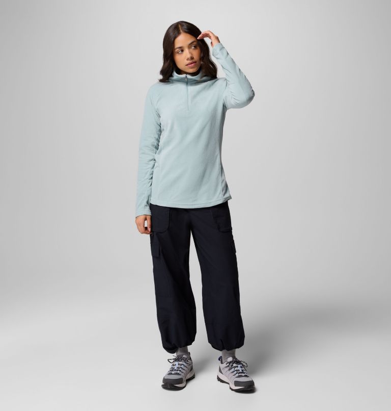 Women's Glacial IV Half Zip Fleece, Color: Crushed Blue, image 2