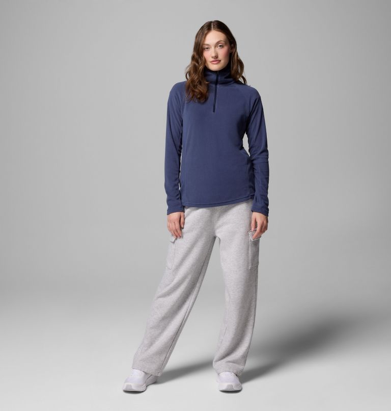 Women's Glacial IV Half Zip Fleece, Color: Nocturnal, image 2