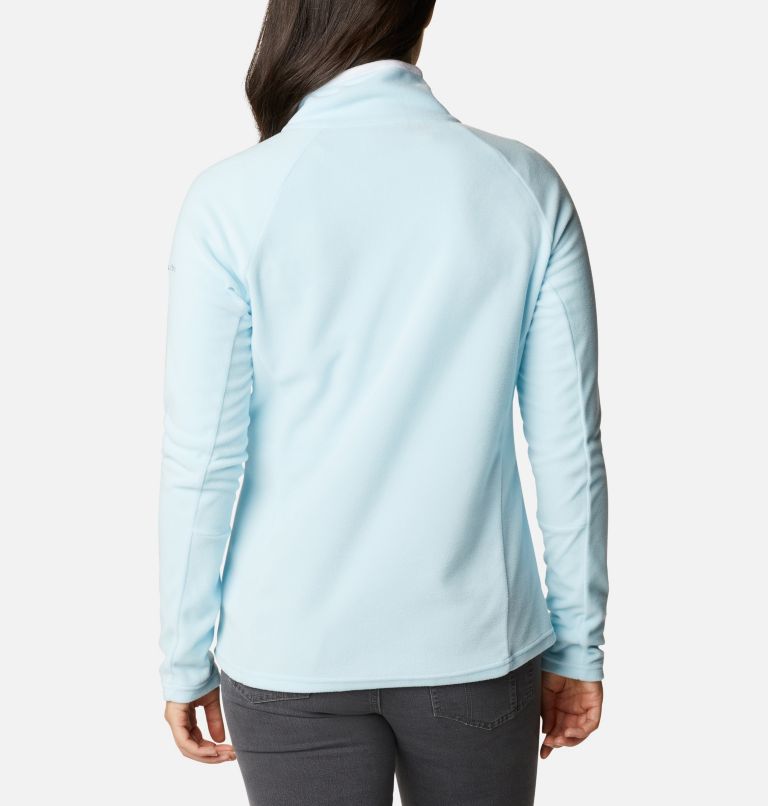 Thumbnail: Women’s Glacial IV Half Zip Fleece, Color: Spring Blue, White, image 2