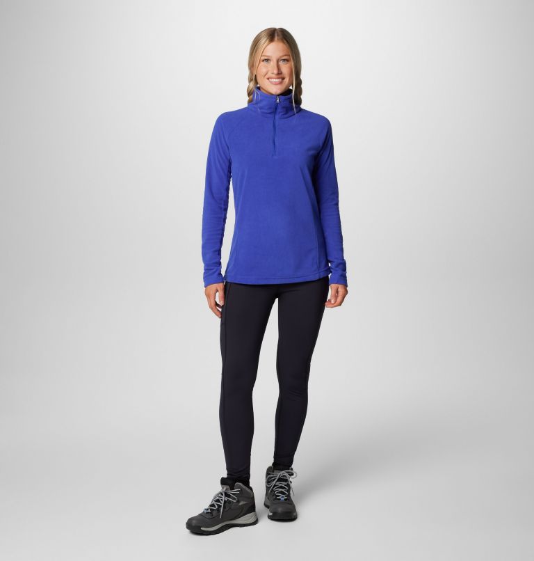 Women’s Glacial IV Half Zip Fleece, Color: Clematis Blue, image 3