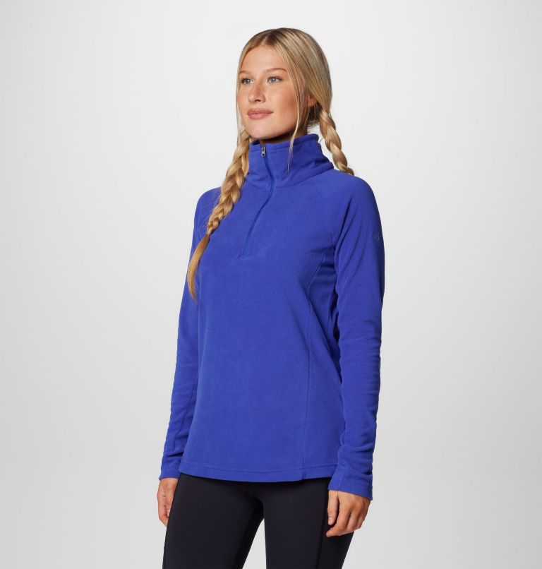 Women’s Glacial IV Half Zip Fleece, Color: Clematis Blue, image 4
