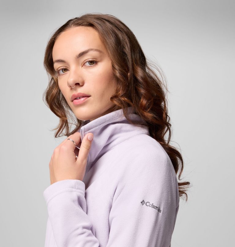 Women's Glacial IV Half Zip Fleece, Color: Lavender Pearl, image 5