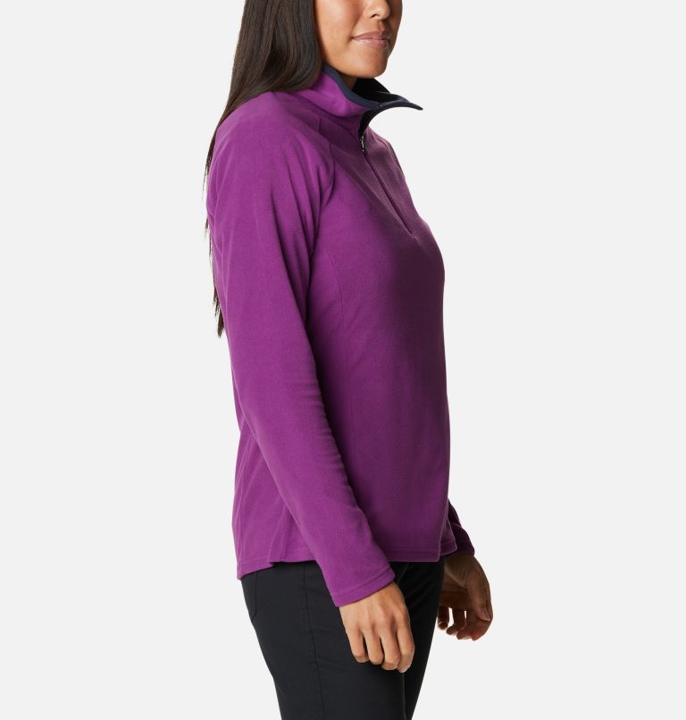 Women's Glacial IV Half Zip Fleece, Color: Plum, Dark Nocturnal, image 5