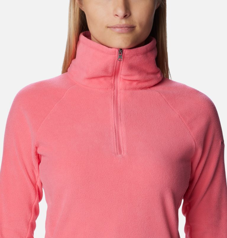 Thumbnail: Women’s Glacial IV Half Zip Fleece, Color: Camellia Rose, image 4