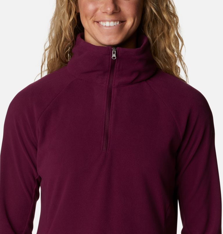 Women's Glacial IV Half Zip Fleece, Color: Marionberry, image 4