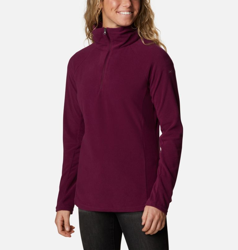 Thumbnail: Women’s Glacial IV Half Zip Fleece, Color: Marionberry, image 5