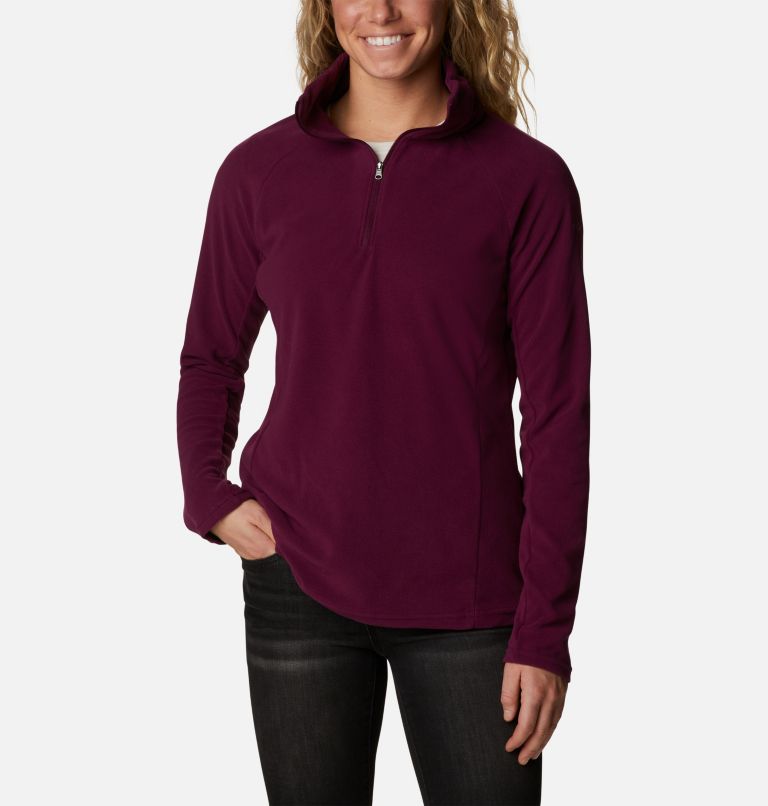 Women's Glacial IV Half Zip Fleece, Color: Marionberry, image 1
