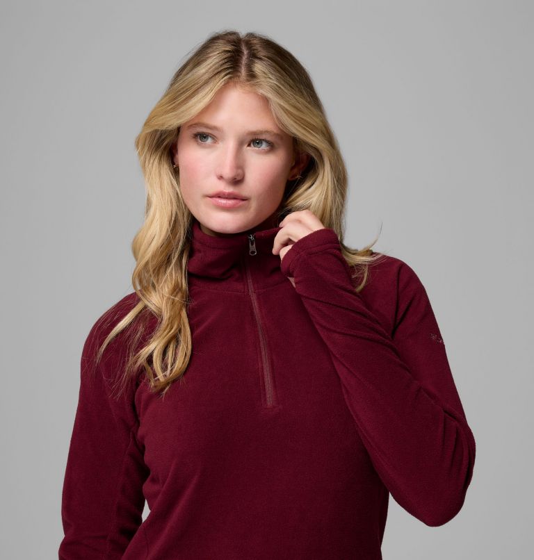 Women's Glacial IV Half Zip Fleece, Color: Rich Wine, image 5