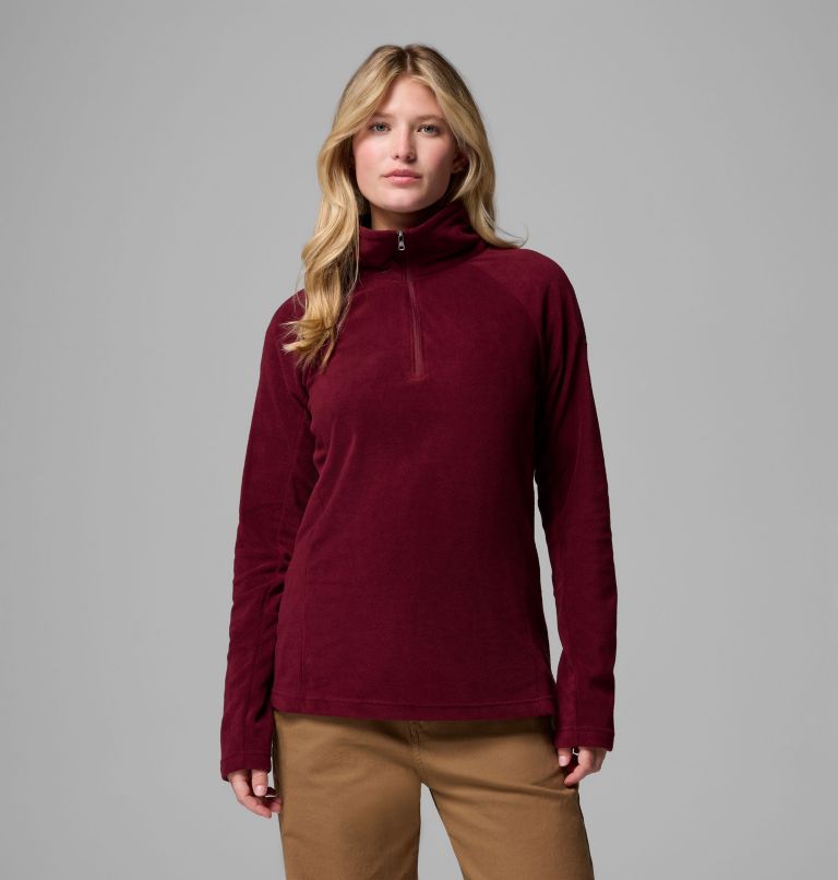 Women's Glacial IV Half Zip Fleece, Color: Rich Wine, image 1