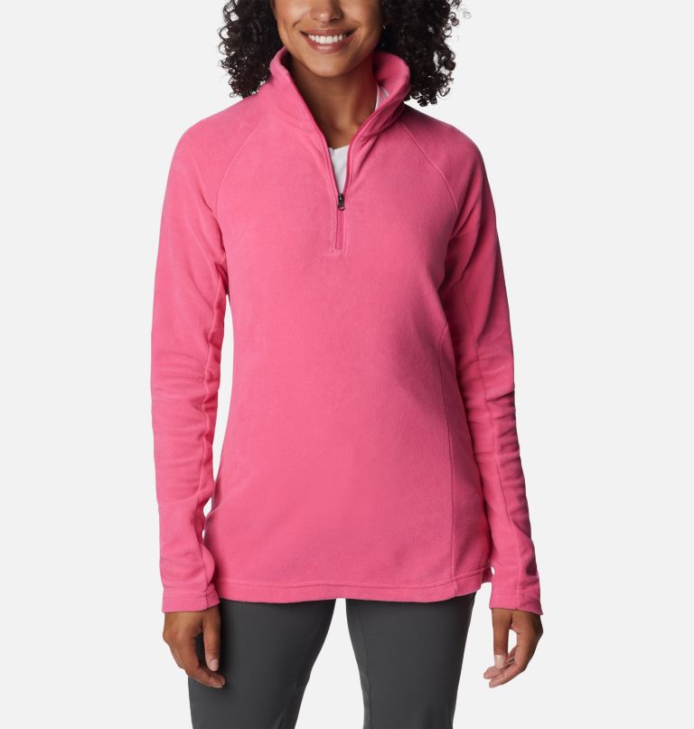 COLUMBIA-GLACIAL FLEECE HALF ZIP NIGHT WAVE/DUSTY PINK