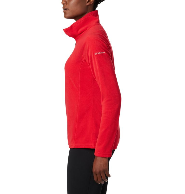 Women's Glacial IV Half Zip Fleece, Color: Red Lily, image 3