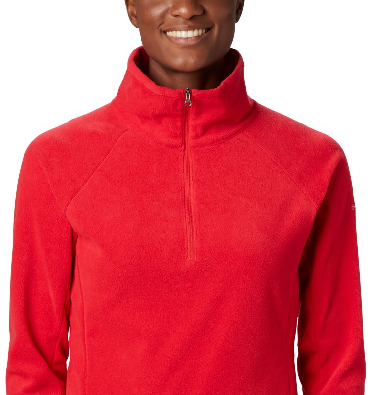 Women's Glacial IV Half Zip Fleece, Color: Red Lily, image 4
