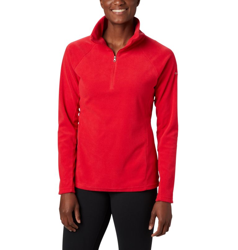 Women's Glacial IV Half Zip Fleece, Color: Red Lily, image 1