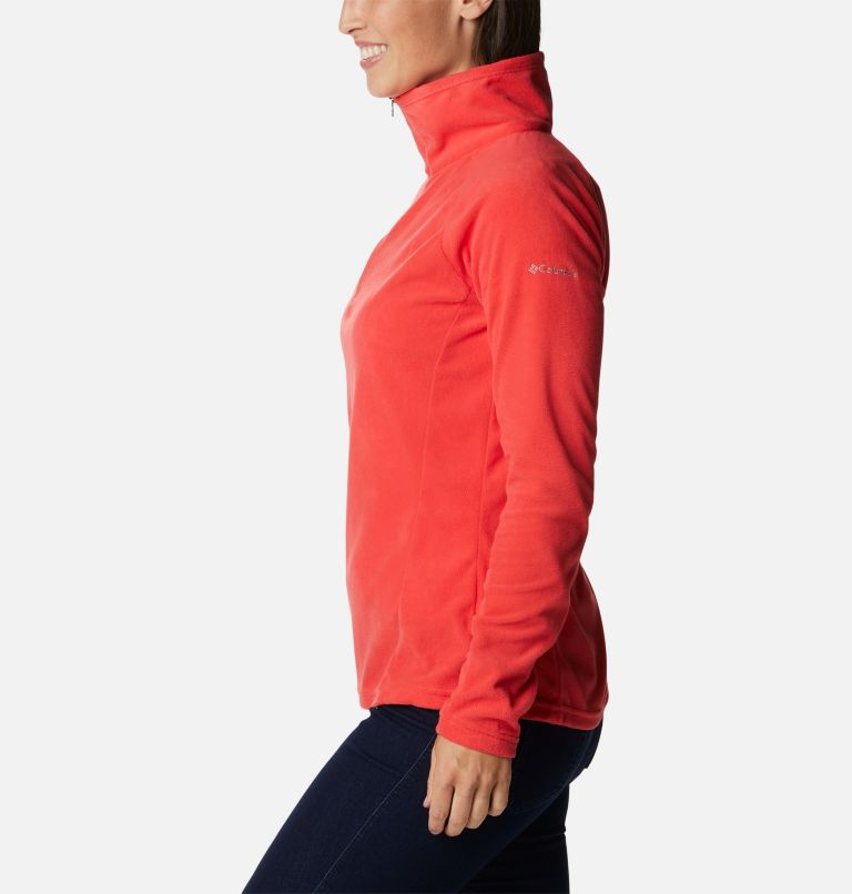 Women’s Glacial IV Half Zip Fleece, Color: Red Hibiscus, image 3