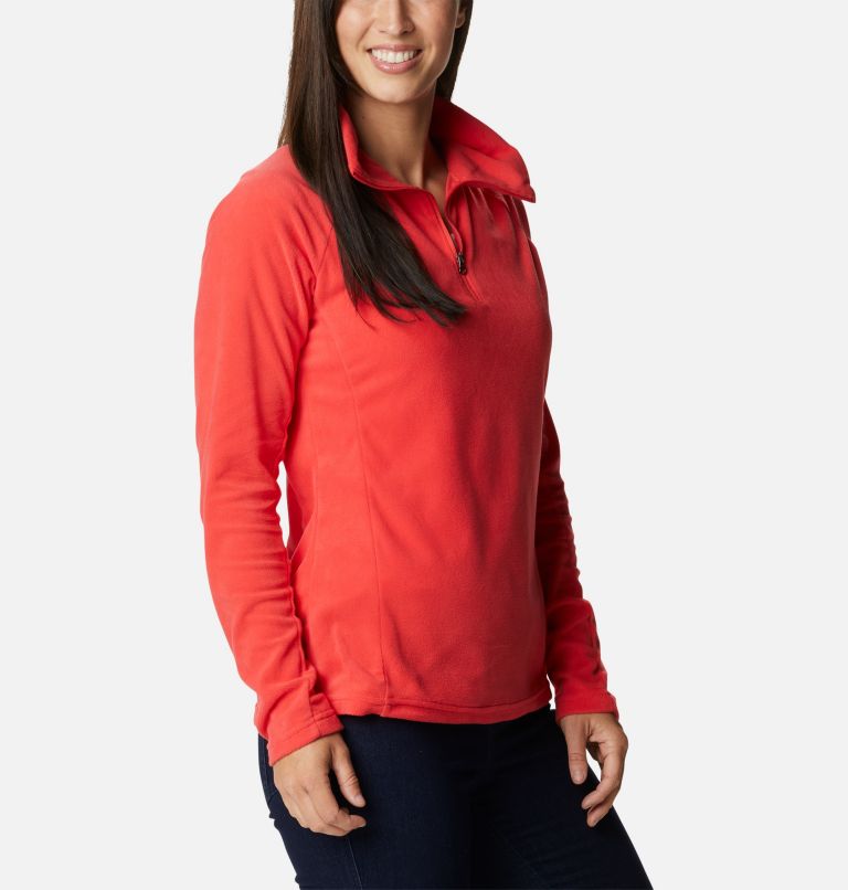 Thumbnail: Polaire 1/2 Zip Glacial IV Femme, Color: Red Hibiscus, image 5