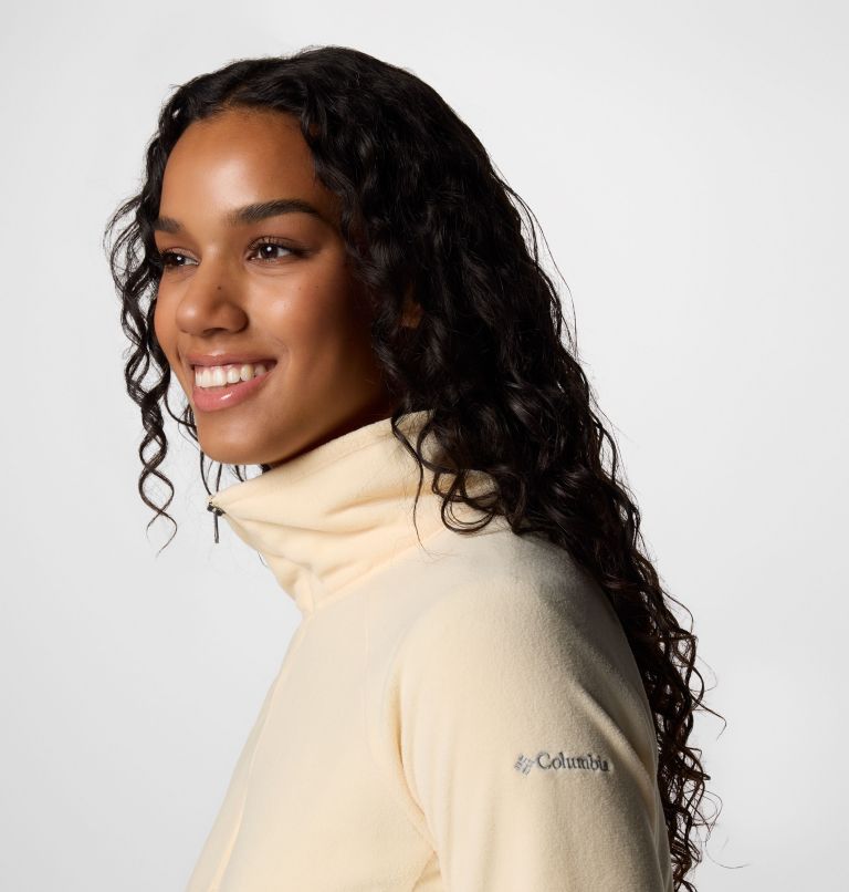 Women’s Glacial IV Half Zip Fleece, Color: Lemon Wash, image 4