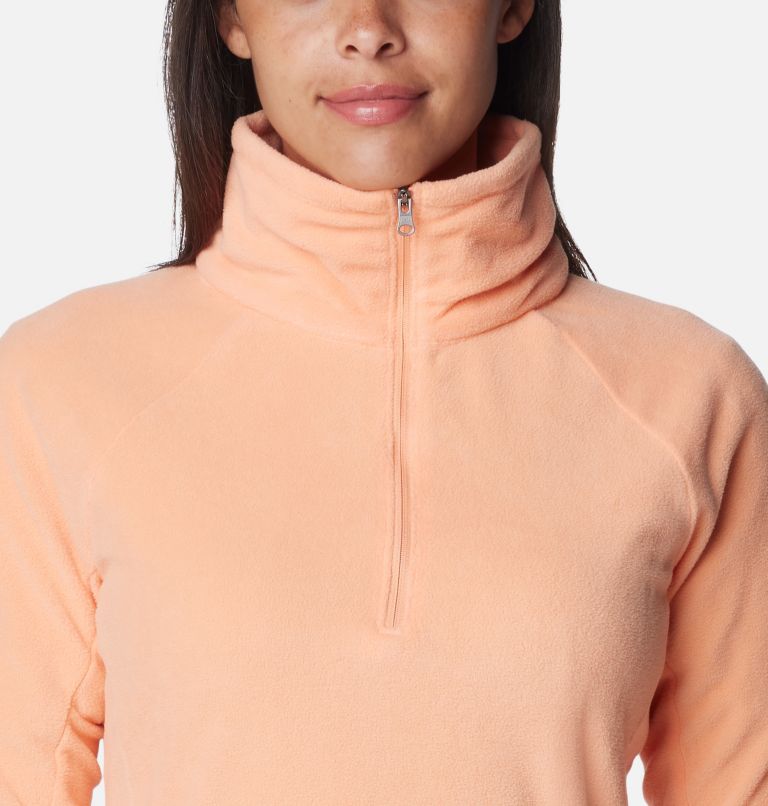Women’s Glacial IV Half Zip Fleece, Color: Apricot Fizz, image 4