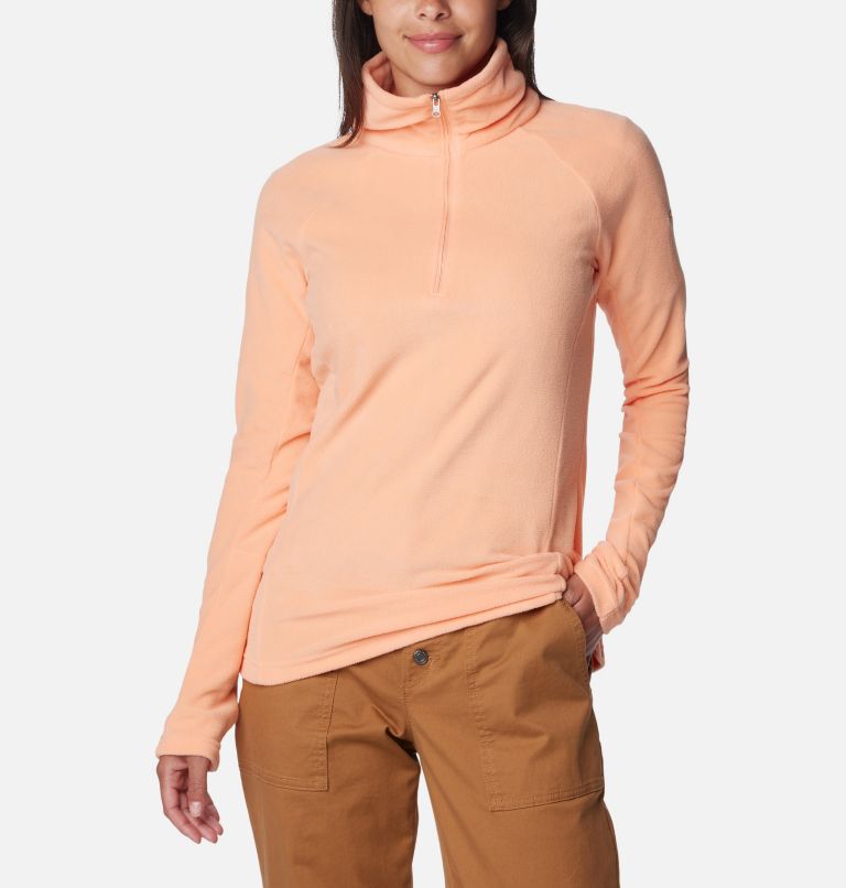 Women’s Glacial IV Half Zip Fleece, Color: Apricot Fizz, image 5