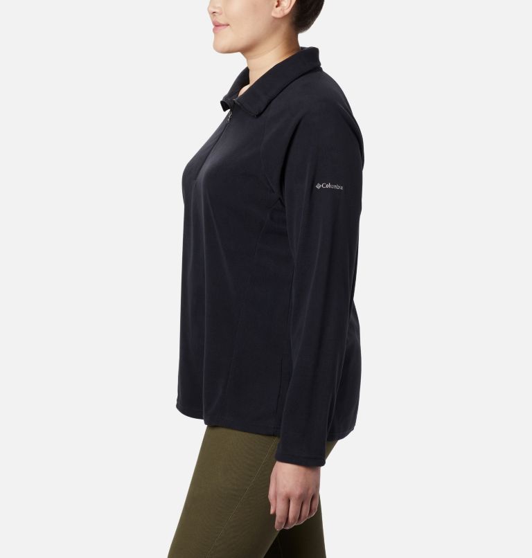 Thumbnail: Women's Glacial IV Half Zip Fleece - Plus Size, Color: Black, image 3
