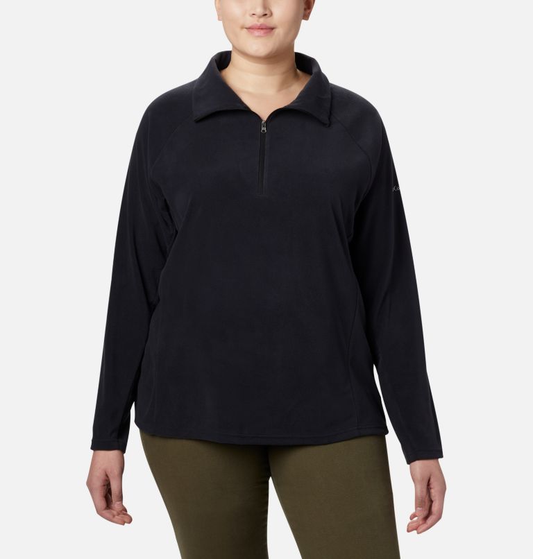 Women's Glacial IV Half Zip Fleece - Plus Size, Color: Black, image 1