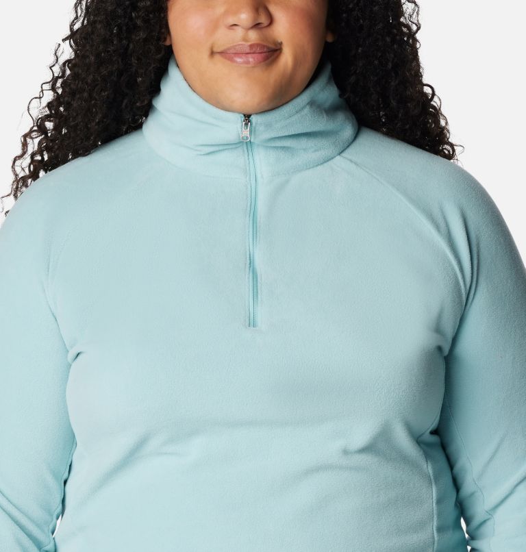 Thumbnail: Women's Glacial IV Half Zip Fleece - Plus Size, Color: Aqua Haze, image 4