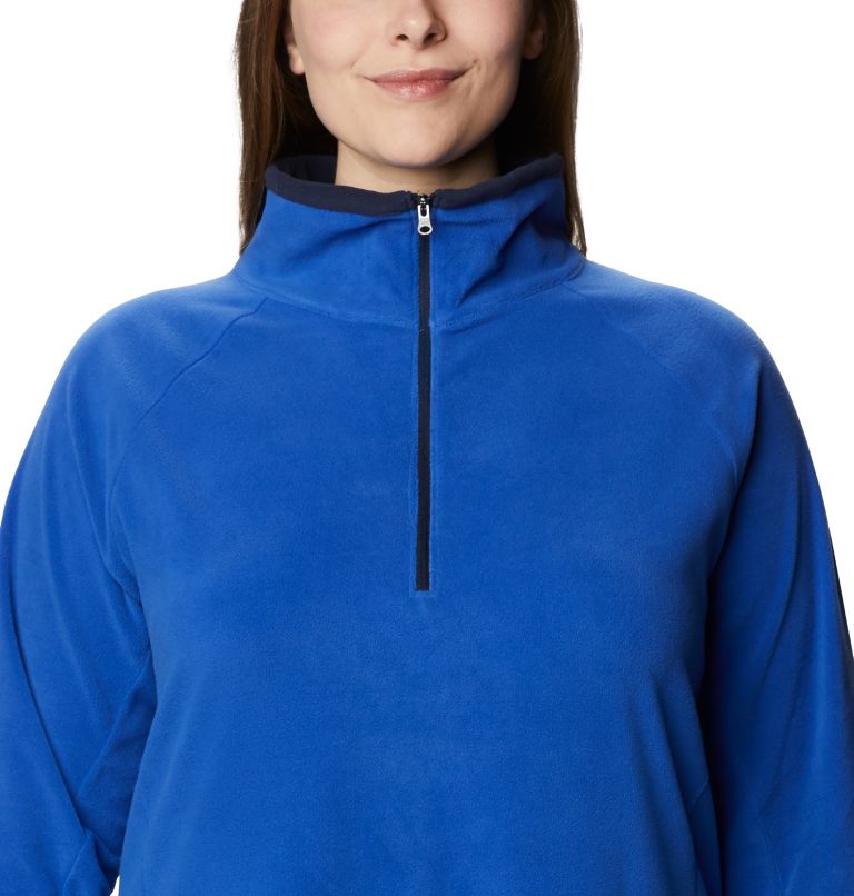 Women's Glacial IV Half Zip Fleece - Plus Size, Color: Lapis Blue, Dark Nocturnal, image 4