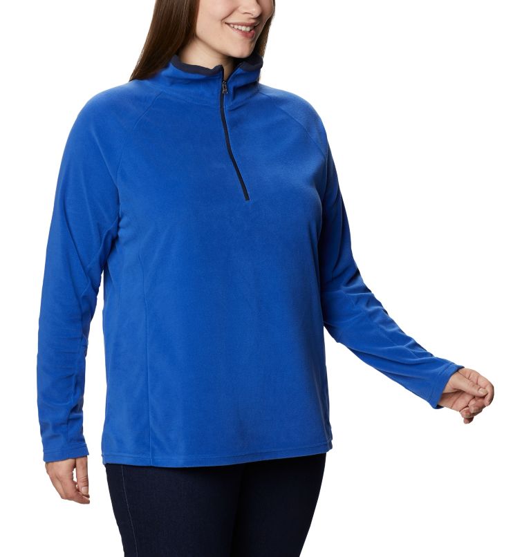 Women's Glacial IV Half Zip Fleece - Plus Size, Color: Lapis Blue, Dark Nocturnal, image 5