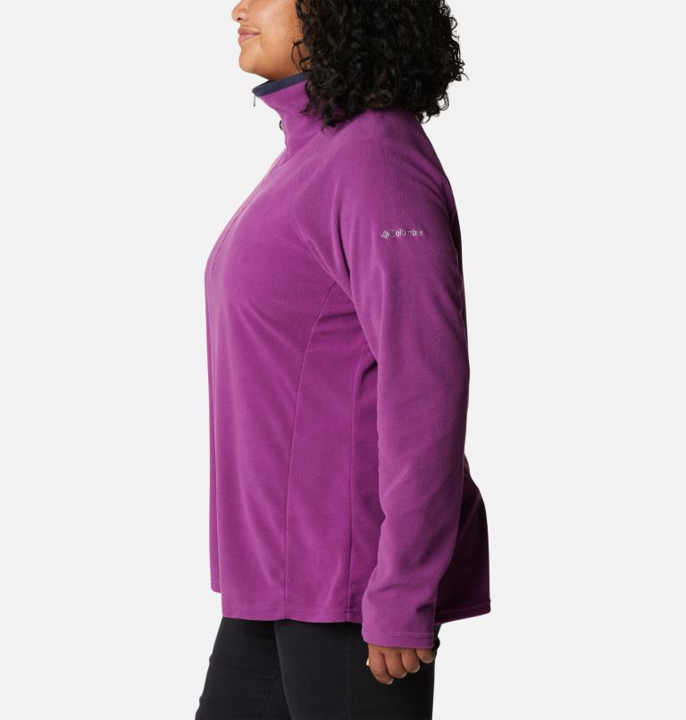 Glacial IV 1/2 Zip | 575 | 2X, Color: Plum, Dark Nocturnal, image 3