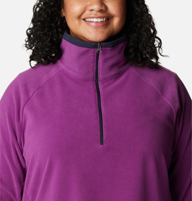 Glacial IV 1/2 Zip | 575 | 2X, Color: Plum, Dark Nocturnal, image 4