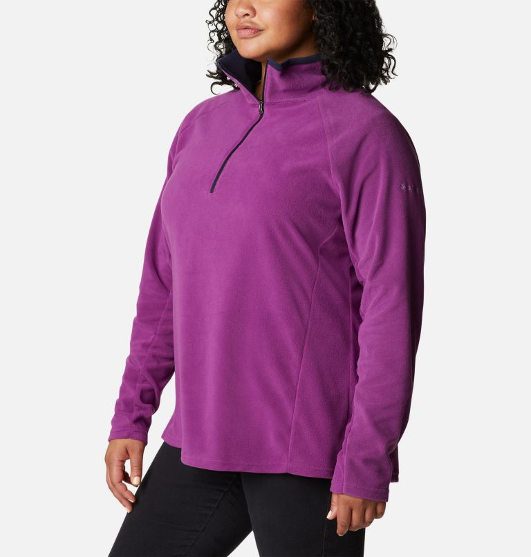 Glacial IV 1/2 Zip | 575 | 2X, Color: Plum, Dark Nocturnal, image 5
