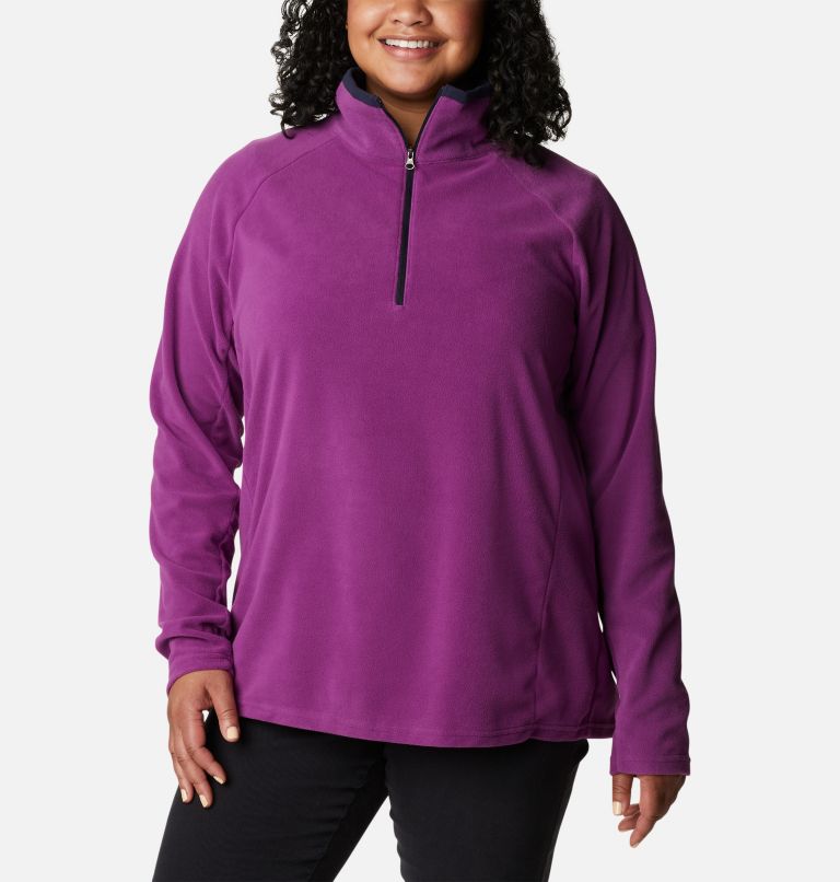 Glacial IV 1/2 Zip | 575 | 2X, Color: Plum, Dark Nocturnal, image 1