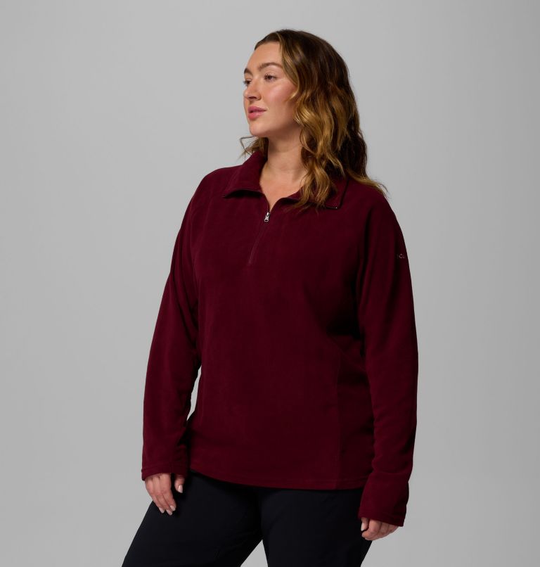 Women's Glacial IV Half Zip Fleece - Plus Size, Color: Rich Wine, image 4