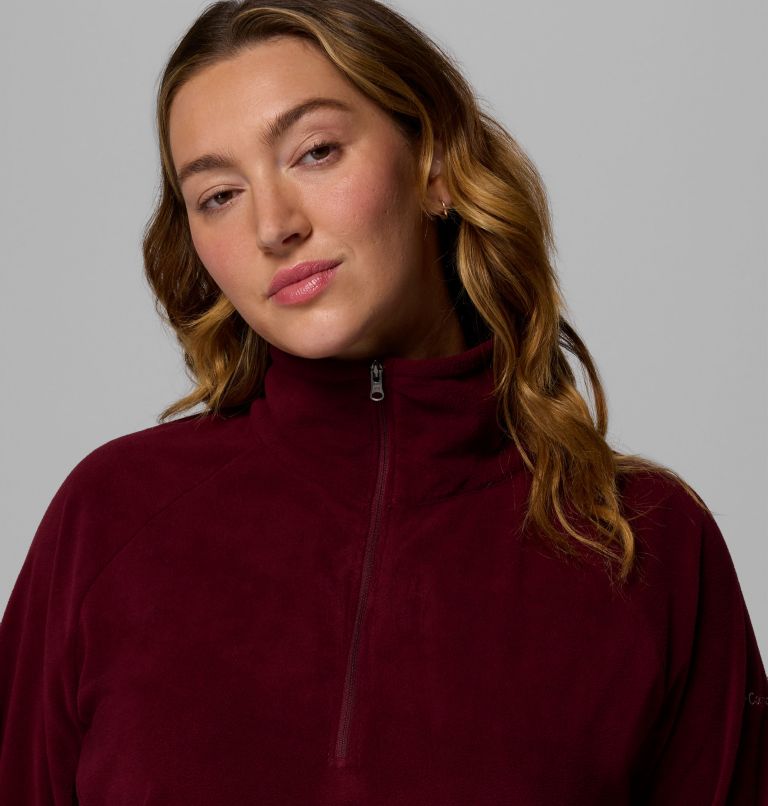 Women's Glacial IV Half Zip Fleece - Plus Size, Color: Rich Wine, image 5