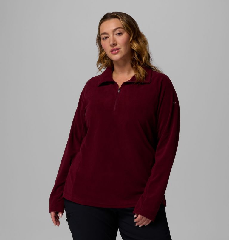 Women's Glacial IV Half Zip Fleece - Plus Size, Color: Rich Wine, image 1