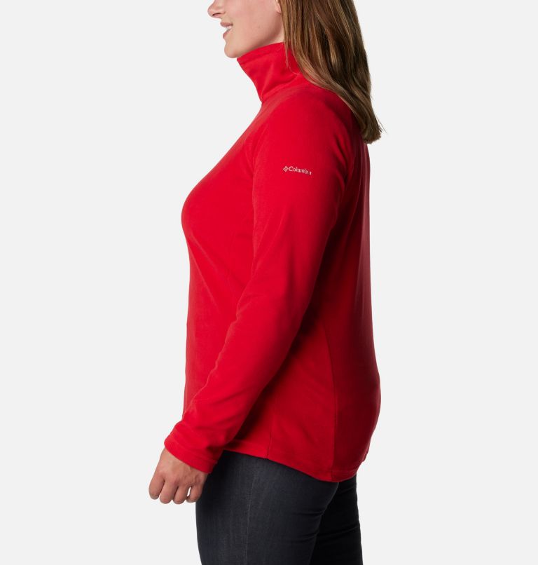 Thumbnail: Women's Glacial IV Half Zip Fleece - Plus Size, Color: Red Lily, image 3