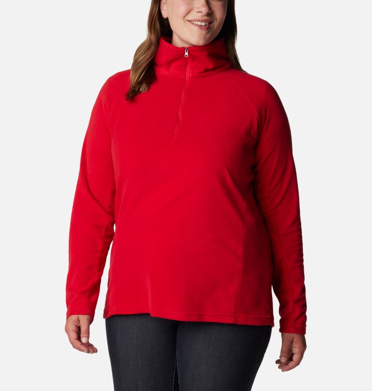 Thumbnail: Women's Glacial IV Half Zip Fleece - Plus Size, Color: Red Lily, image 5