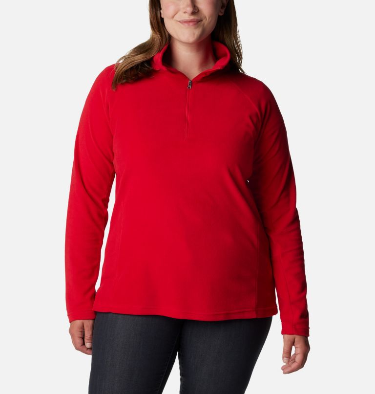 Thumbnail: Women's Glacial IV Half Zip Fleece - Plus Size, Color: Red Lily, image 1