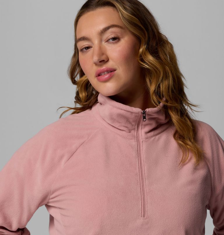 Women's Glacial IV Half Zip Fleece - Plus Size, Color: Eraser Pink, image 5