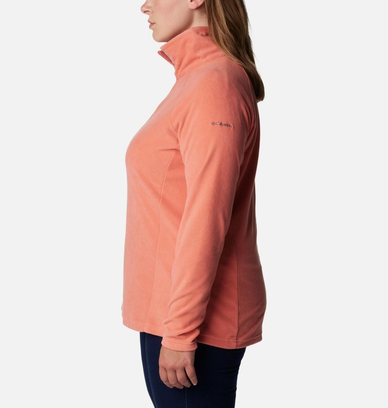 Thumbnail: Women's Glacial IV Half Zip Fleece - Plus Size, Color: Faded Peach, image 3