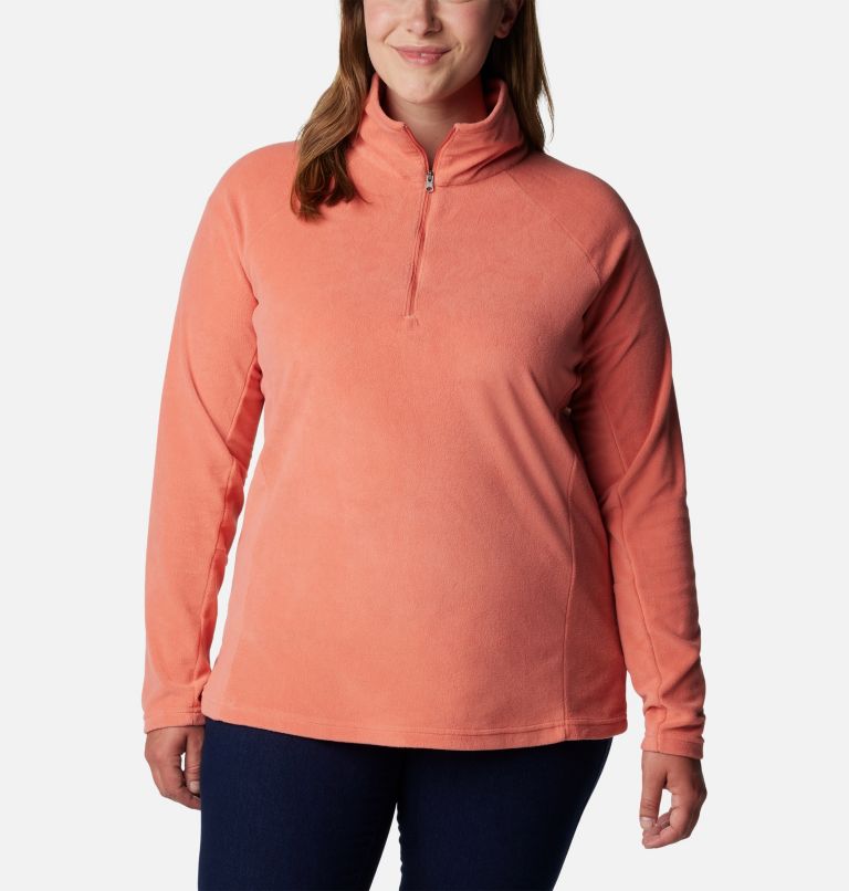 Women's Glacial IV Half Zip Fleece - Plus Size, Color: Faded Peach, image 1