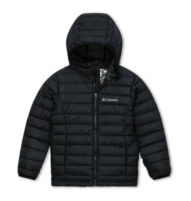 Powder Lite&trade; Boys Hooded Jacket Powder Lite&trade; Boys Hooded Jacket | 011 | XS, Black, front