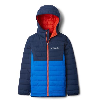 columbia powder lite boys hooded jacket