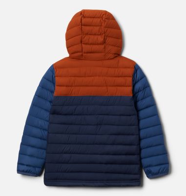 Powder Lite&trade; Boys Hooded Jacket Powder Lite&trade; Boys Hooded Jacket | 011 | XS, Coll Navy, Dark Adobe, Night Tide, back