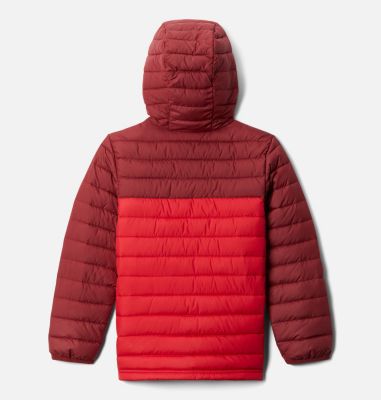 Powder Lite&trade; Boys Hooded Jacket Powder Lite&trade; Boys Hooded Jacket | 011 | XS, Mountain Red, Red Jasper, back