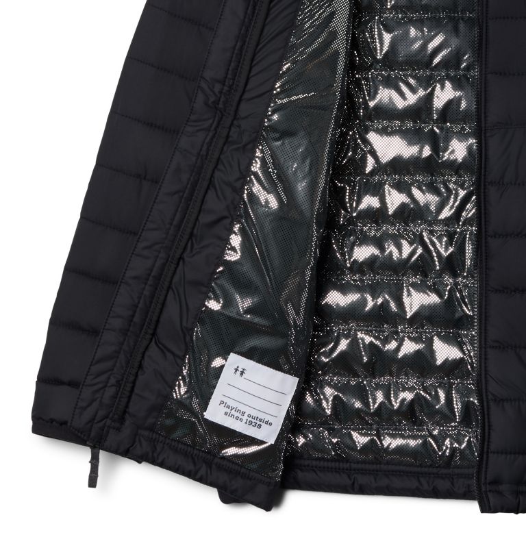 Boys’ Powder Lite Hooded Jacket, Color: Black, image 2